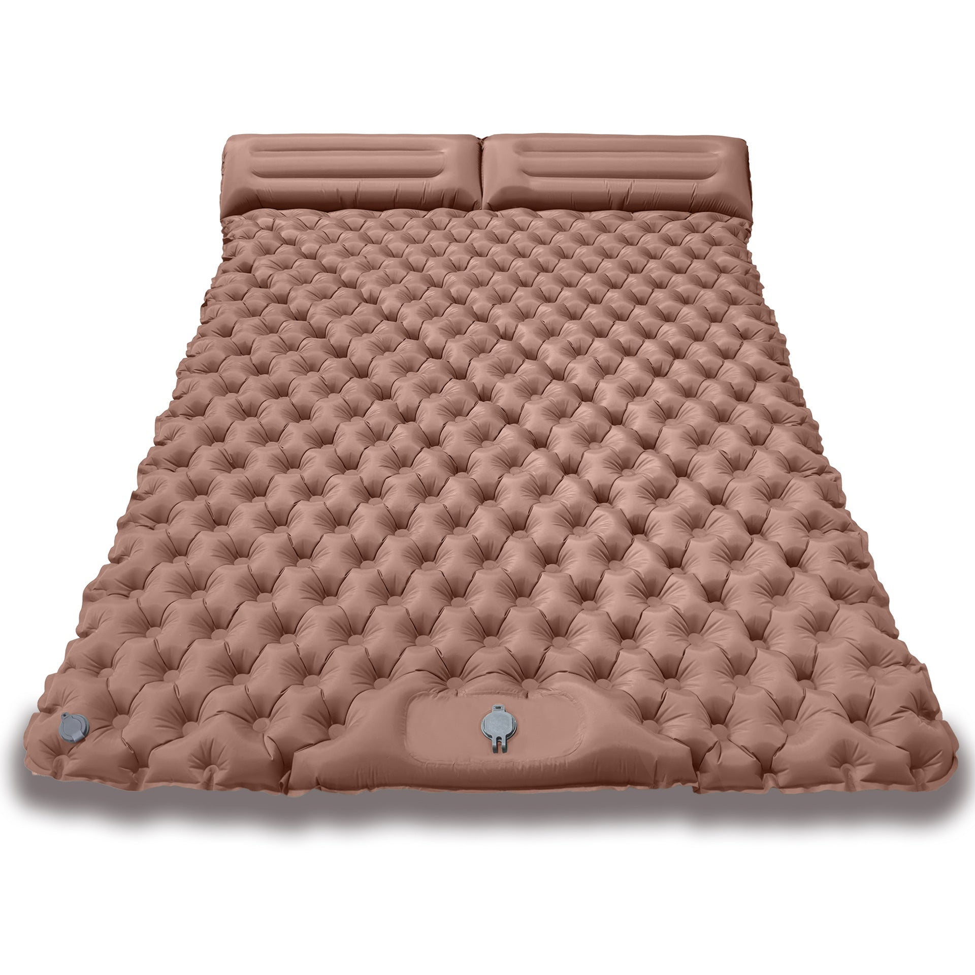 Matelas Gonflable Randonnée 2 Personnes Avec Coussin, ultra-léger résistant à l'humidité pour la pause de midi